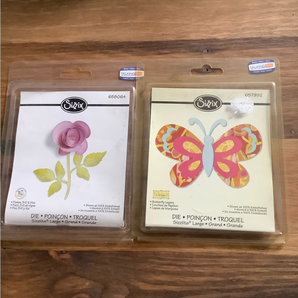 Lot of 5 Sizzix Bigz Die Troquel Set - Floral Owl and Butterflies Designs EUC - Picture 10 of 15